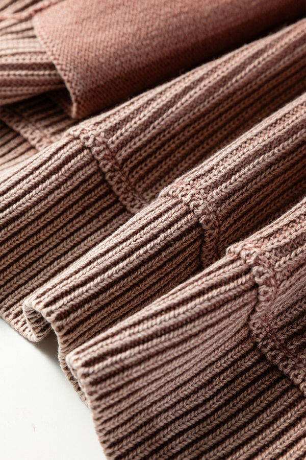 Evergreen Mineral Wash Exposed Seam Patchwork Knit Open Sweater Cardigan