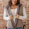 Goat Side Bows Sherpa Fleece Vest