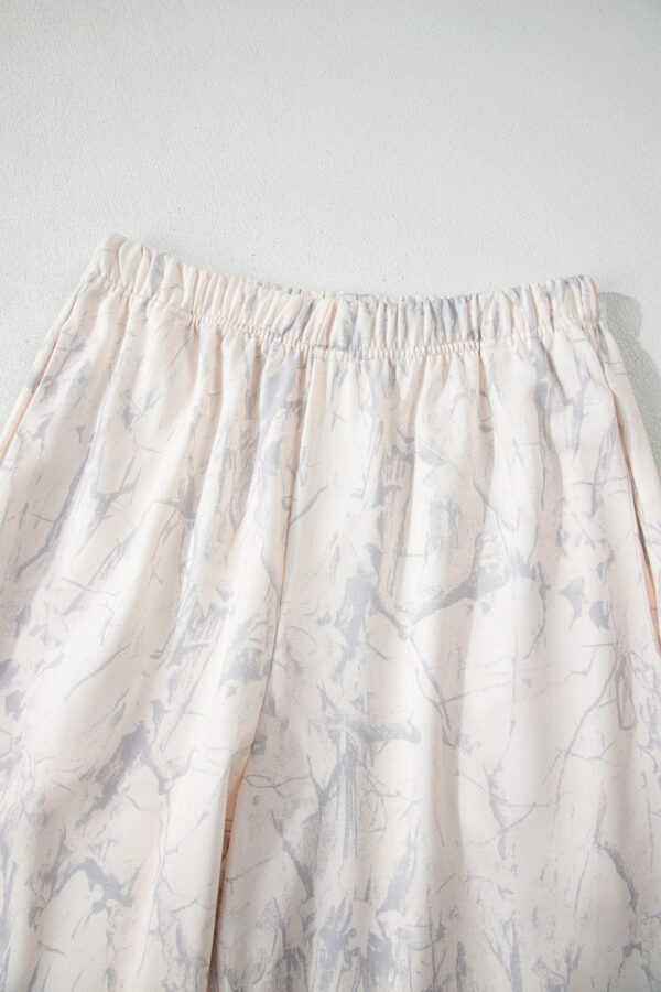 Khaki Camo Print Jogger Pants Set