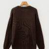 Chicory Coffee Howdy Embroidered Graphic Western Sweater