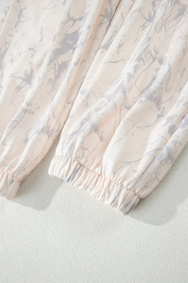 Khaki Camo Print Jogger Pants Set