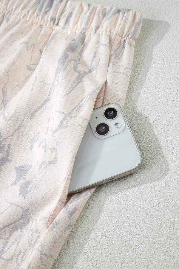 Khaki Camo Print Jogger Pants Set