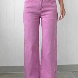 Bonbon 2-Button High Waist Flared Bottom Jeans