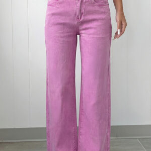 Bonbon 2-Button High Waist Flared Bottom Jeans