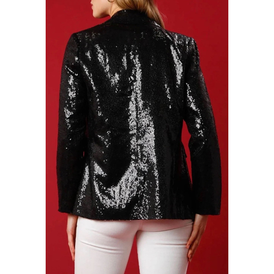 Loose Sequin Blazer for Women – Party Multi-Color Top - Image 5