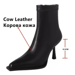 Elegant Thin High Heels Sexy Party Office Ladies Genuine Leather Shoes