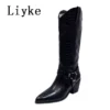 Fashion Cool Riding Western Cowboy Knee High Boots