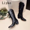 Fashion Cool Riding Western Cowboy Knee High Boots