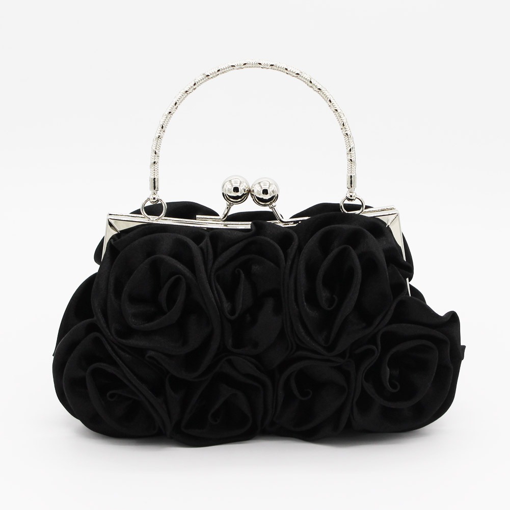 Rose Banquet Evening Bag – Floral Bridal Clutch - Image 3