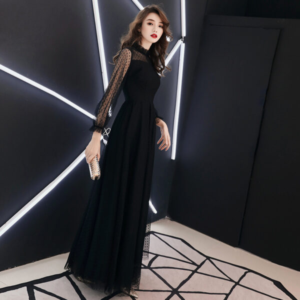 Elegant Long Sleeve Evening Party Dress – Luxury Designer Dress