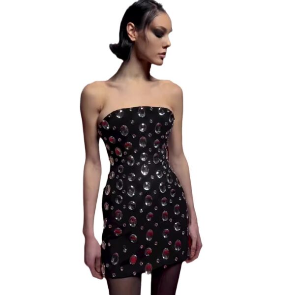 1387cb05-91c0-41b0-904f-81e2ed0749b5.jpg Off-Shoulder Diamond-Embellished Tube Top Party Dress