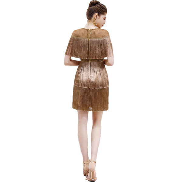 Fringe Party Dress – Stitching Fringe Style for Women