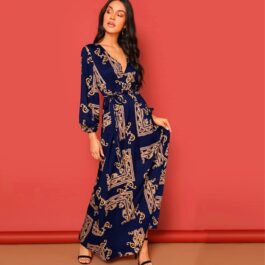 Autumn CLothes Female Long Dress Super Long Sexy Party Dress Beach