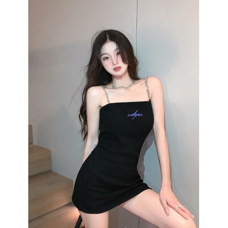 mid‑length letters design dress stylish women’s skirt