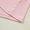 Light Pink Solid Color Bow Textured Patchwork Long Sleeve Tee