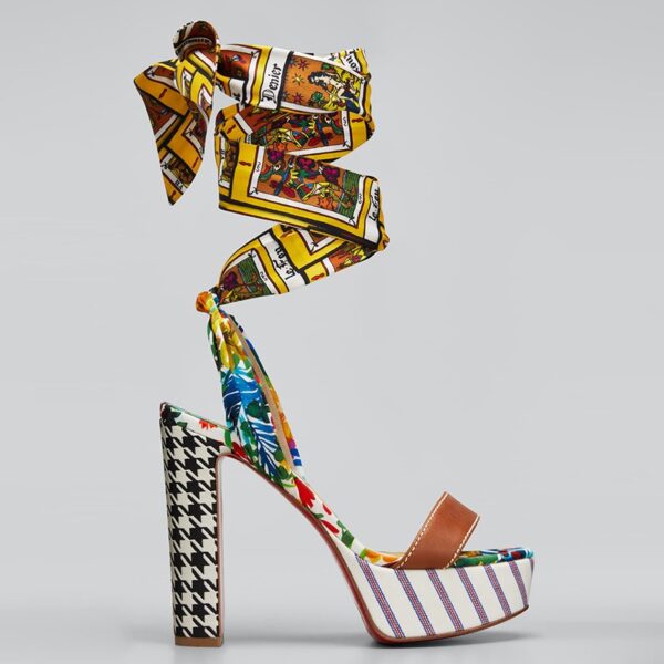 Bow Lace Up Party Sandals – Super High Heel Shoes