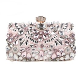 Luxy Moon Rhinestone Clutch Handbag – Wedding & Party Sparkle