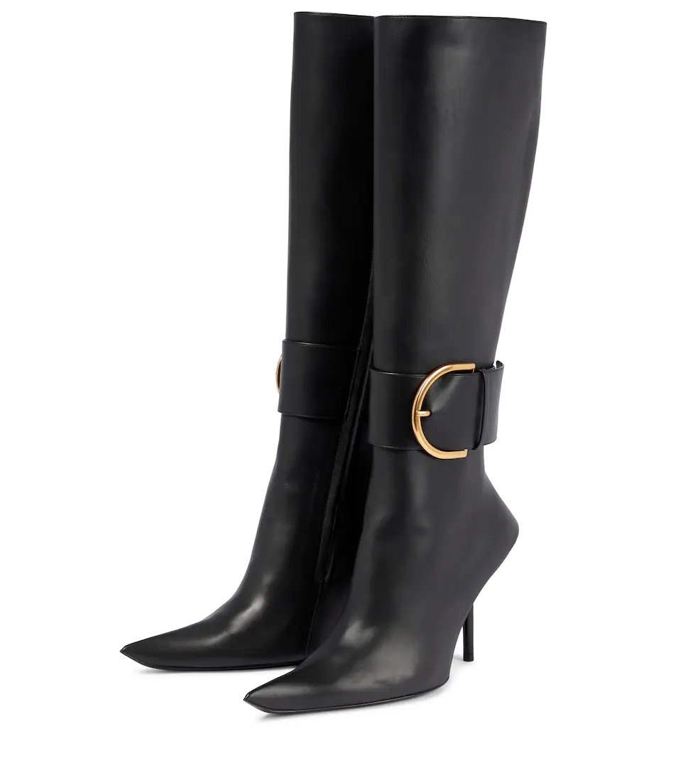 Knee High Pointed Toe Boots – Women’s Zipper Fashion Boots - Image 2