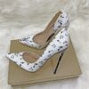 White 12cm Heel