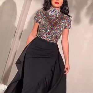 Sequin Wrap Bodycon Party Dress – Elegant Cocktail Dress | Fashiozen sequin wrap bodycon party dress for women elegant cocktail dress