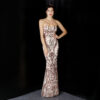 21aef84e-2757-452a-9ec0-e504173cf29e.jpg Sequined long evening party dress with elegant flowing silhouette