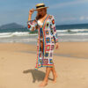 Hollow Knit Beach Cardigan Dress – Stylish Summer Cover-Up for Women