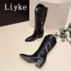 Fashion Cool Riding Western Cowboy Knee High Boots