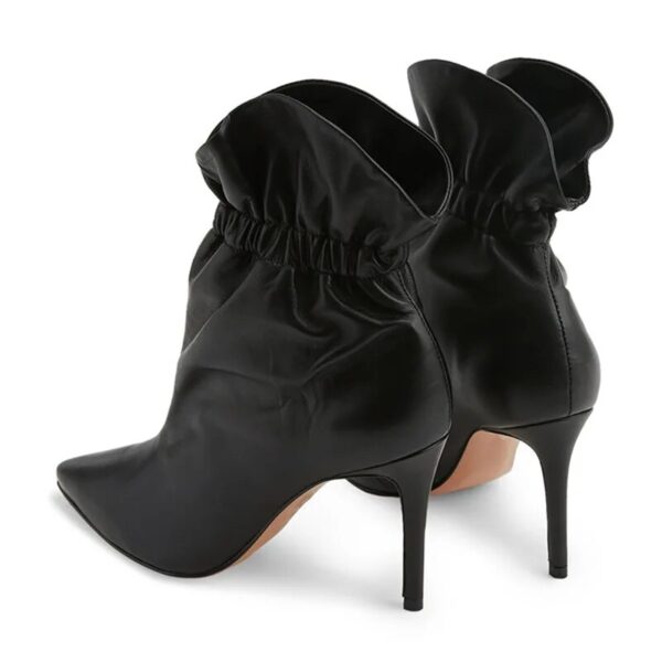 Fashion Retro Point Toe High Elastic Ankle Boots