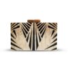 leaf vein acrylic dinner bag geometric hard box crossbody bag for women
