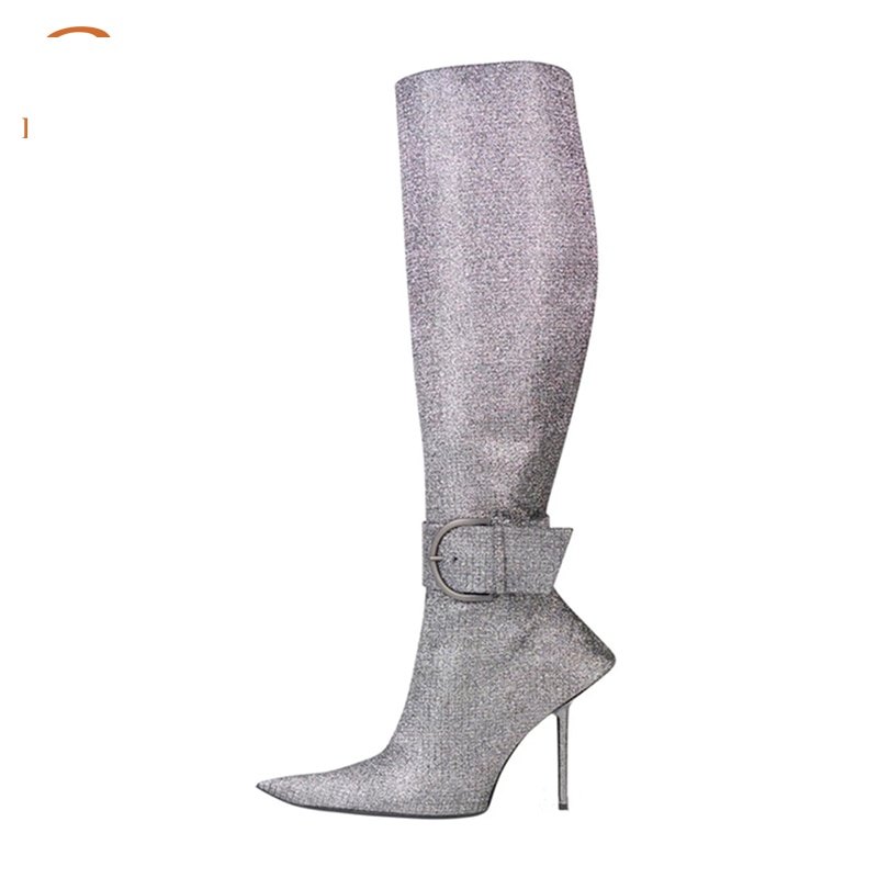 Knee High Pointed Toe Boots – Women’s Zipper Fashion Boots - Image 4