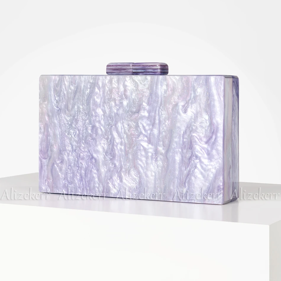 Colored Acrylic Evening Clutch Bag – Stylish Party Accessory - Image 3