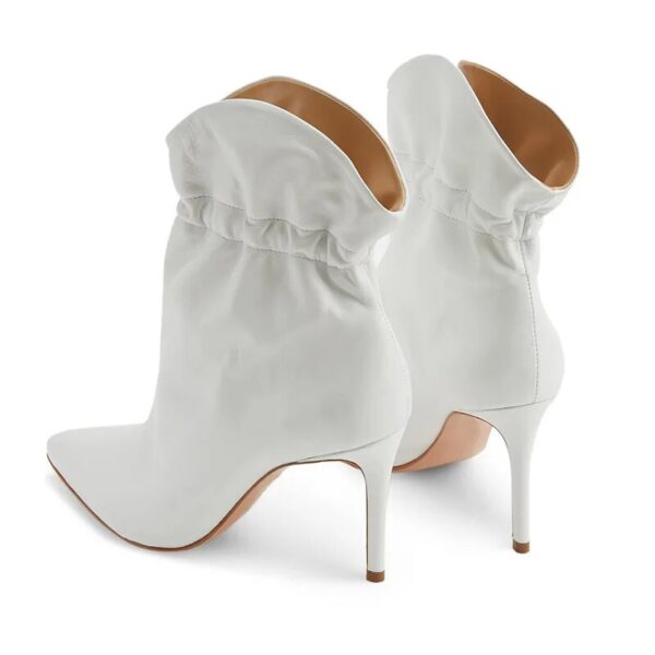 Fashion Retro Point Toe High Elastic Ankle Boots