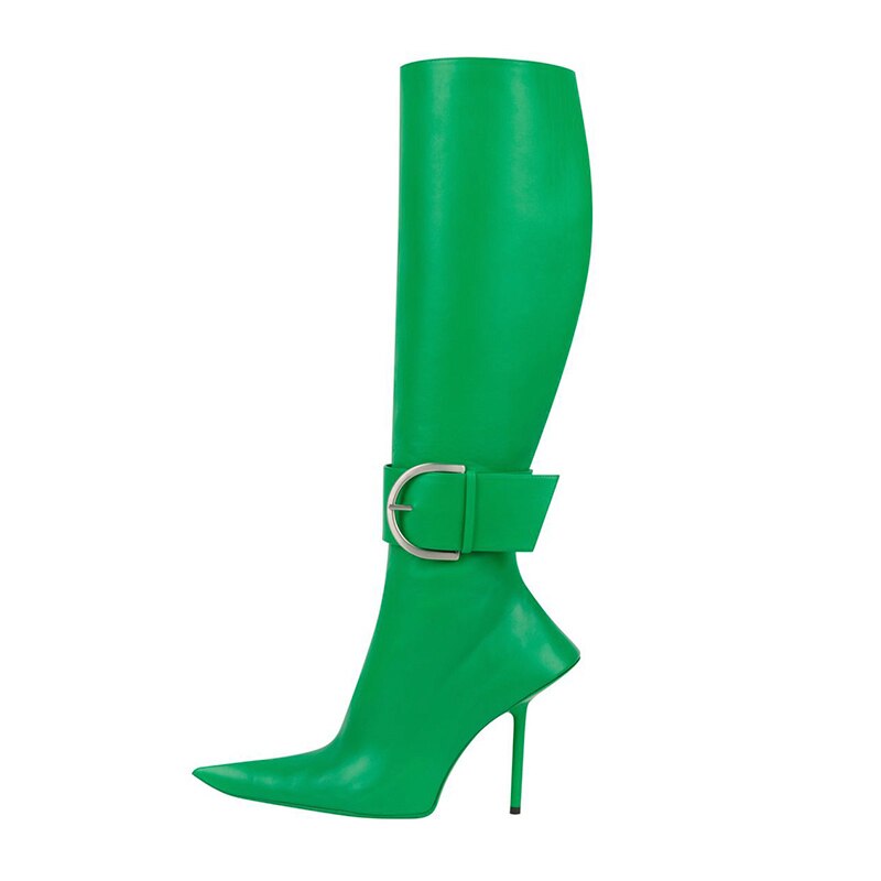 Knee High Pointed Toe Boots – Women’s Zipper Fashion Boots - Image 10