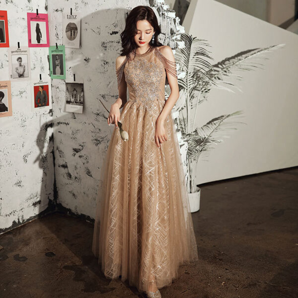 Fringe Designer Party Dress – Elegant Evening Dress for Women