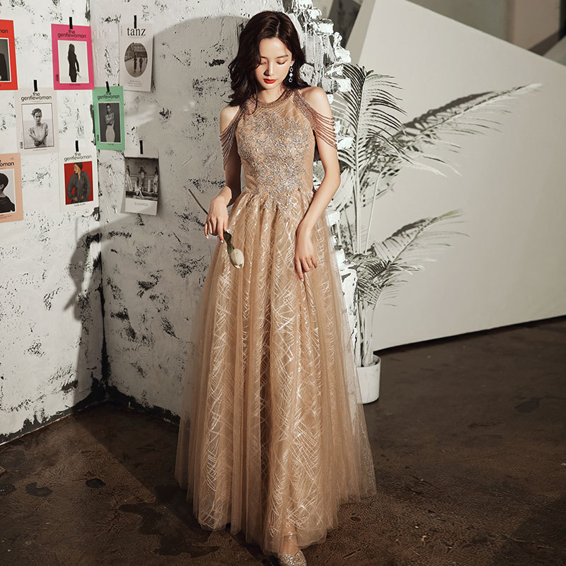 Women's Fringe Temperament Engagement Annual Party Evening Dress - Image 6