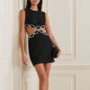 Banquet Party Hot Rhinestone Sleeveless Bandage Dress