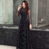Elegant Long Sleeve Evening Party Dress – Luxury Designer Dress