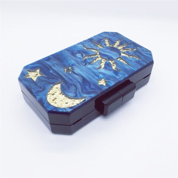Star Moon Octagon Dinner Bag – Wedding Party Clutch