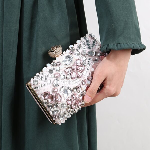 Luxy Moon Rhinestone Clutch Handbag – Wedding & Party Sparkle