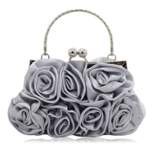 565312268 Rose Banquet Evening Bag – Floral Bridal Clutch
