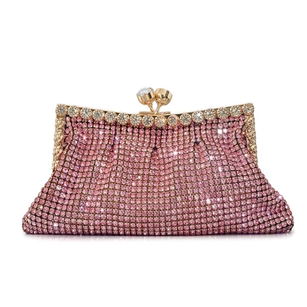 Rhinestone Chain Crossbody Purse – Stylish Beaded Evening Bag