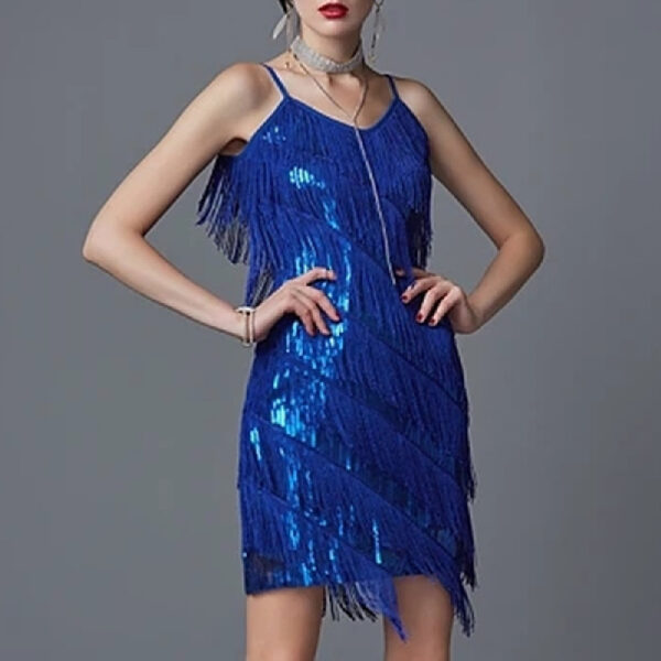 Elegant Fringe Party Vacation Dress for Women