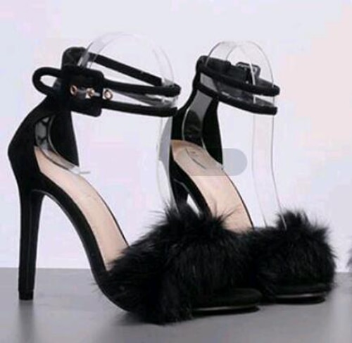 Women Pumps Snake Black High Thin Heels - Image 7
