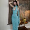 sexy beach party long dresses women’s holiday clubwear