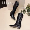 Fashion Cool Riding Western Cowboy Knee High Boots