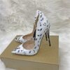 White 8cm Heel