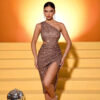 One-Shoulder Sequin Slit Evening Party Dress – Luxury Glam Banquet Dress