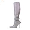 Knee High Pointed Toe Boots – Women’s Zipper Fashion Boots