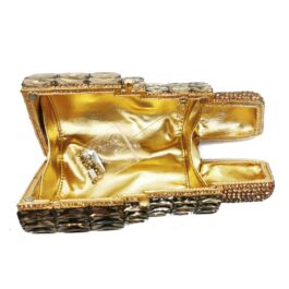 Diamond Novelty 3D Lipstick Clutch – Statement Fashion Bag