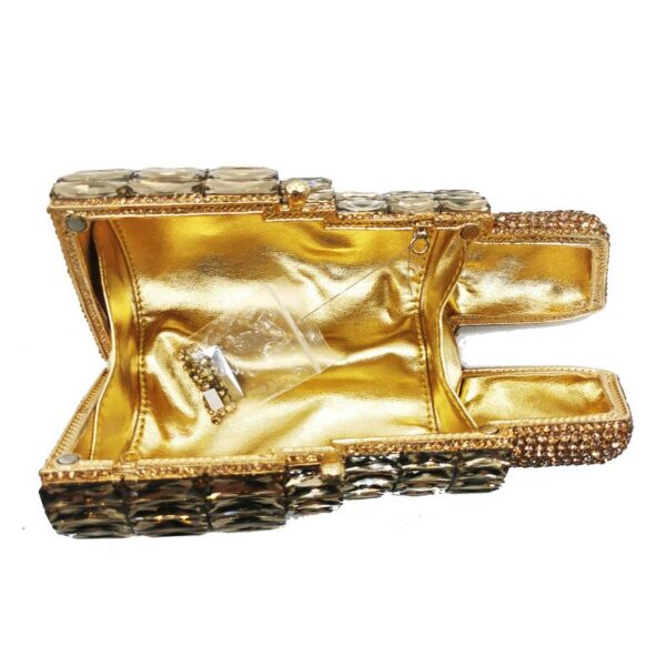 Diamond Novelty 3D Lipstick Clutch – Statement Fashion Bag